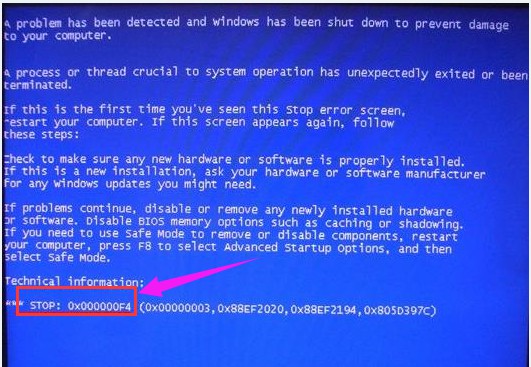 Windows藍(lán)屏代碼故障0x000000f4的5大原因！