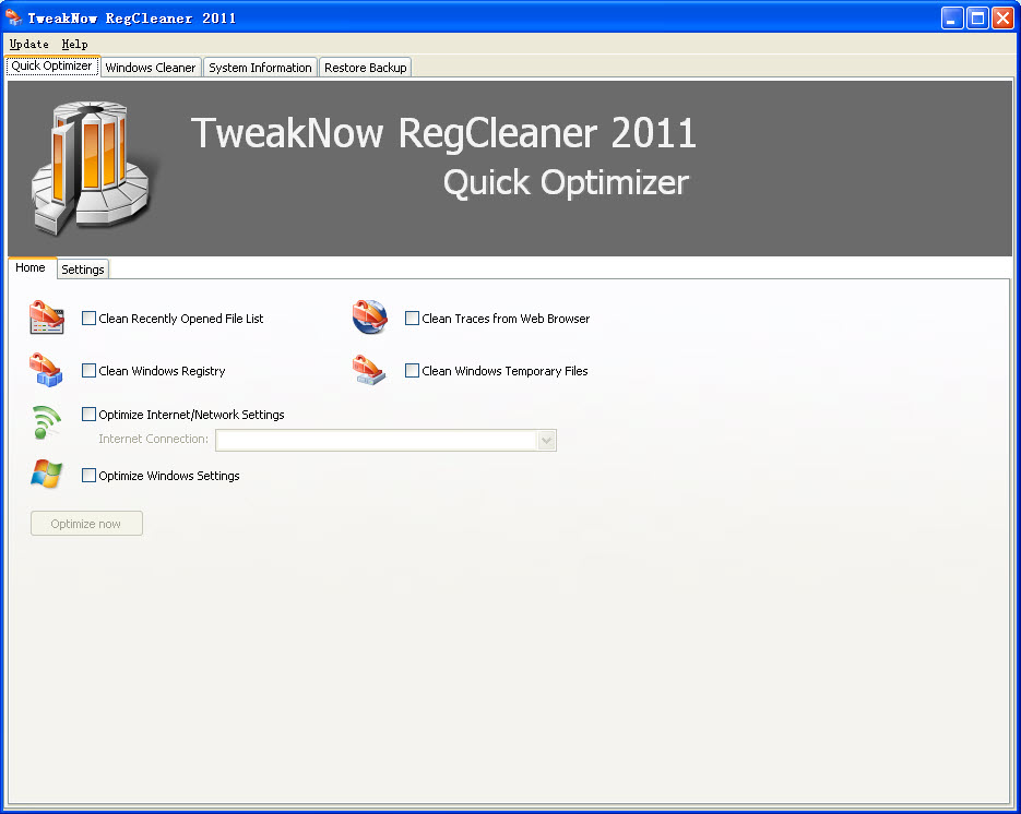 注冊表清理優(yōu)化工具(TweakNow RegCleaner 2011)V7.2.01 個人免費版